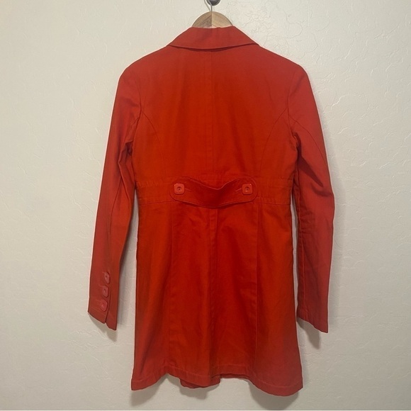 Tara Jarmon for Target red orange mod trench coat Size M - Picture 8 of 10